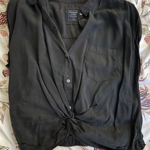 Abercrombie tie crop tank